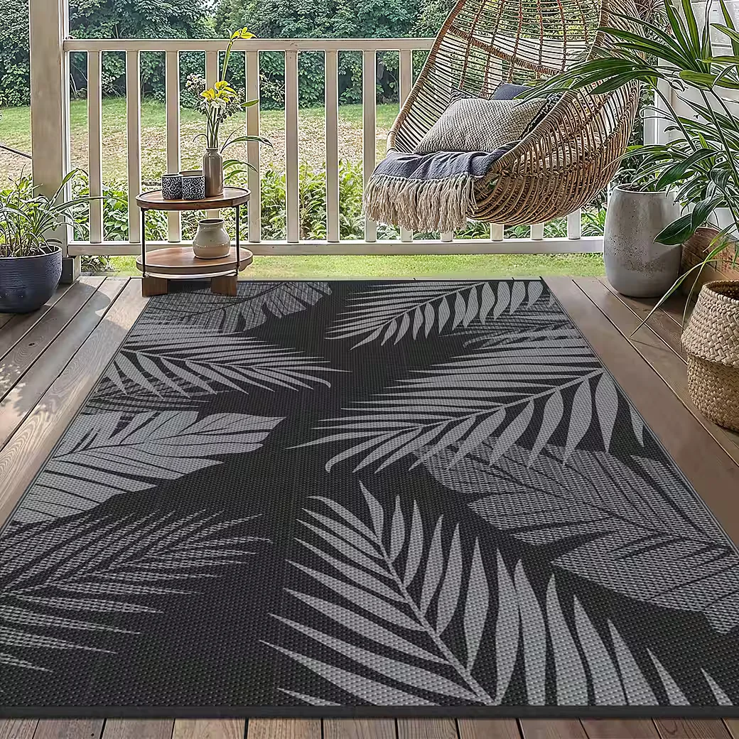 GENIMO Outdoorteppich doppelseitig, reinigbar, natürlicher Stil