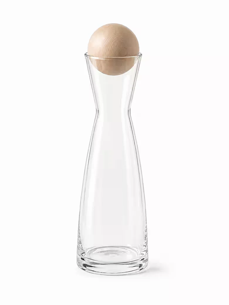ZIRBENVIELFALT Wasserkaraffe 1L mit Zirbenkugel 7 cm