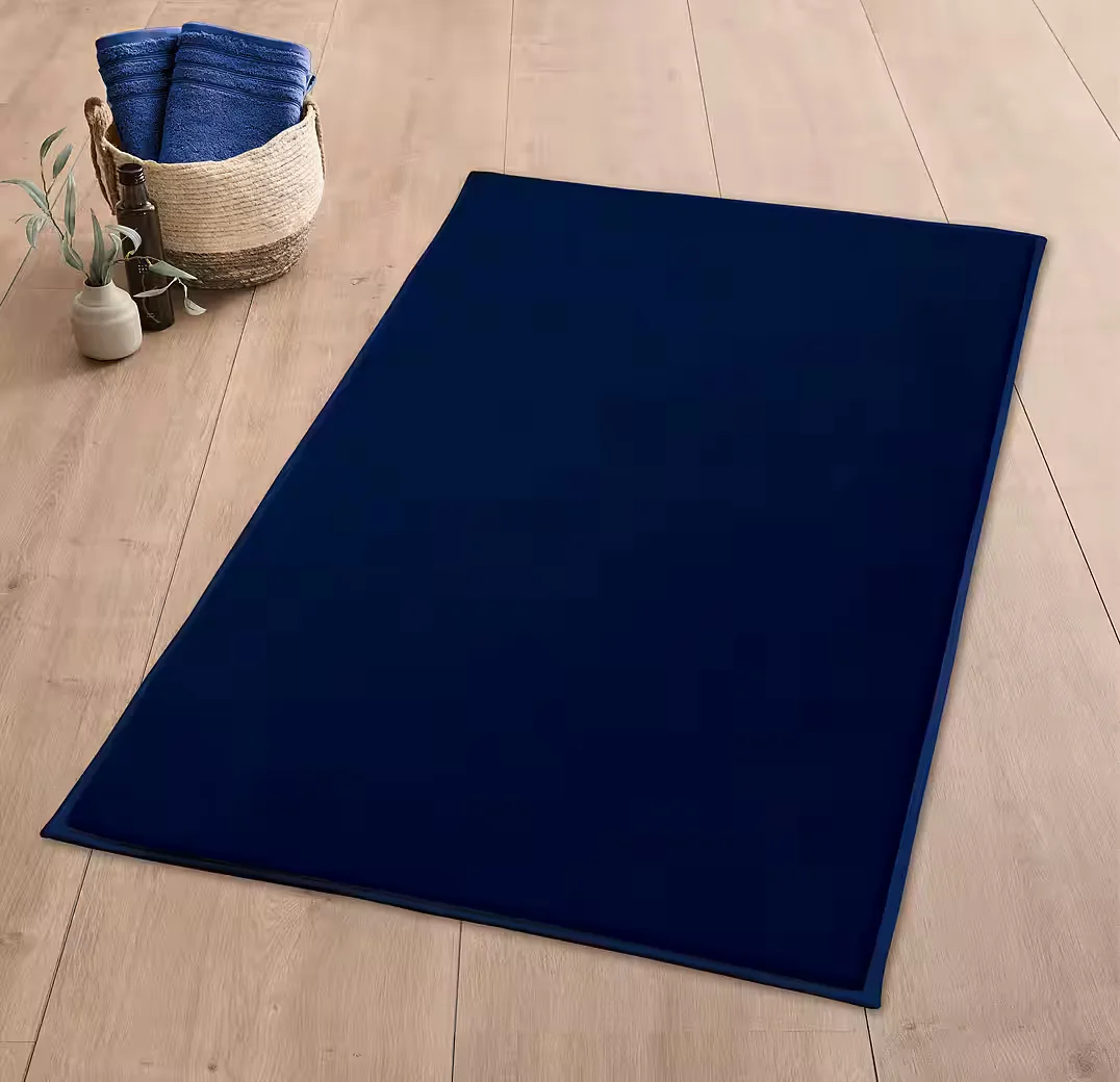 KLEINE WOLKE Badematte Velvet, rutschhemmend, rechteckig, Polyester