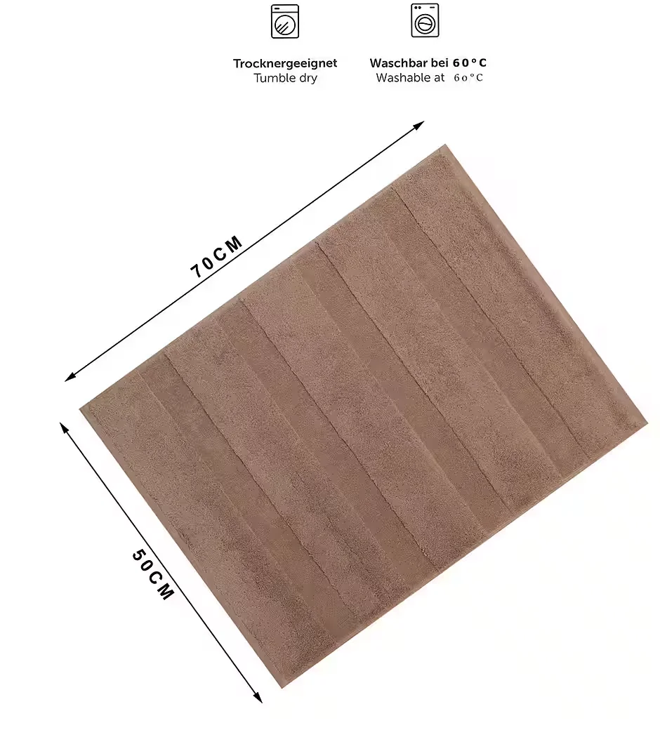 BETZ Badematte 2er Set Deluxe 50x68 cm Baumwolle strapazierfähig