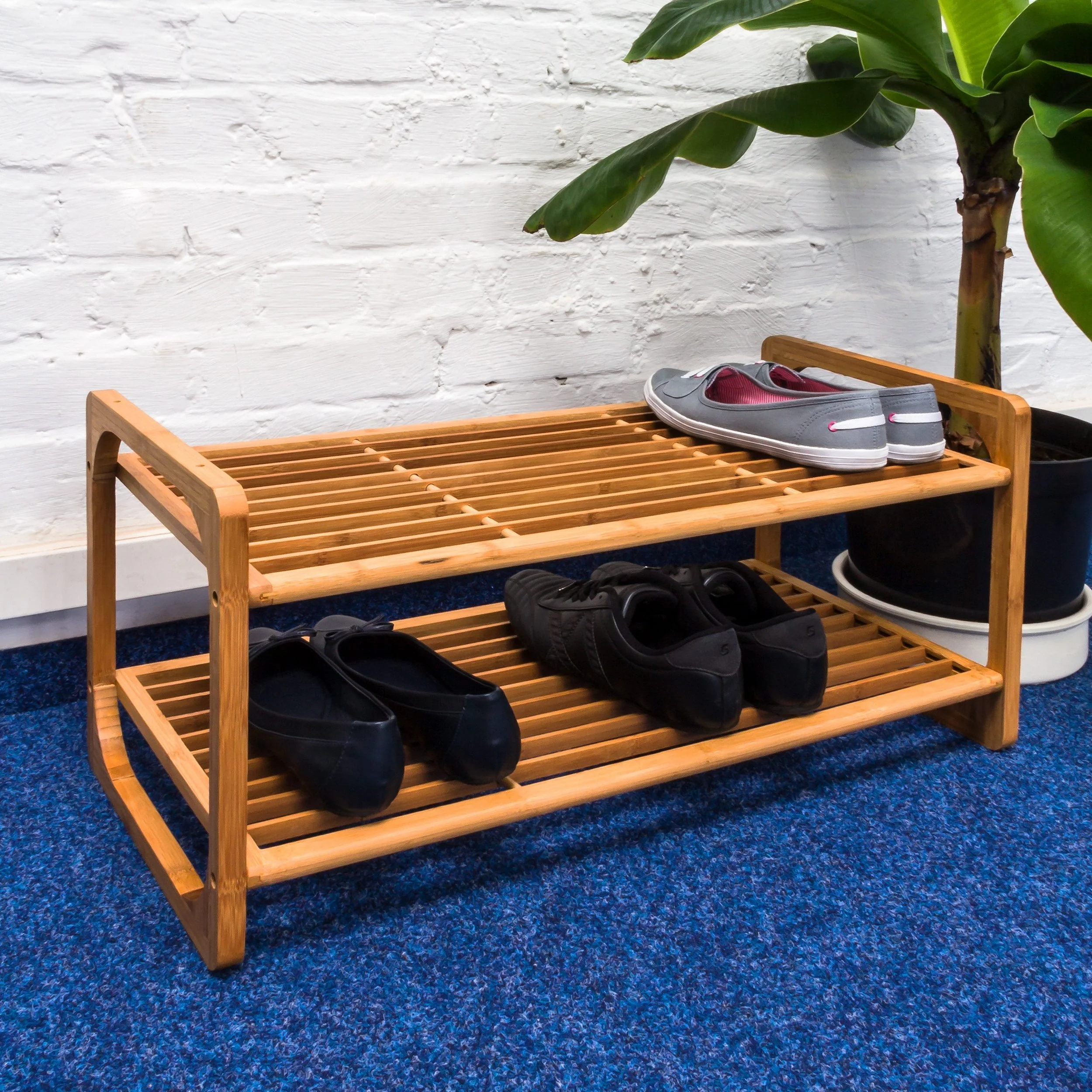 Relaxdays Schuhregal aus Bambus
