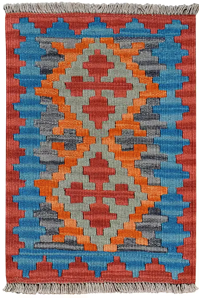 LOOMA Kelim Teppich Gashgai 64x44 cm
